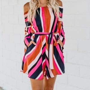 Claremont Pocketed Off The Shoulder Dress